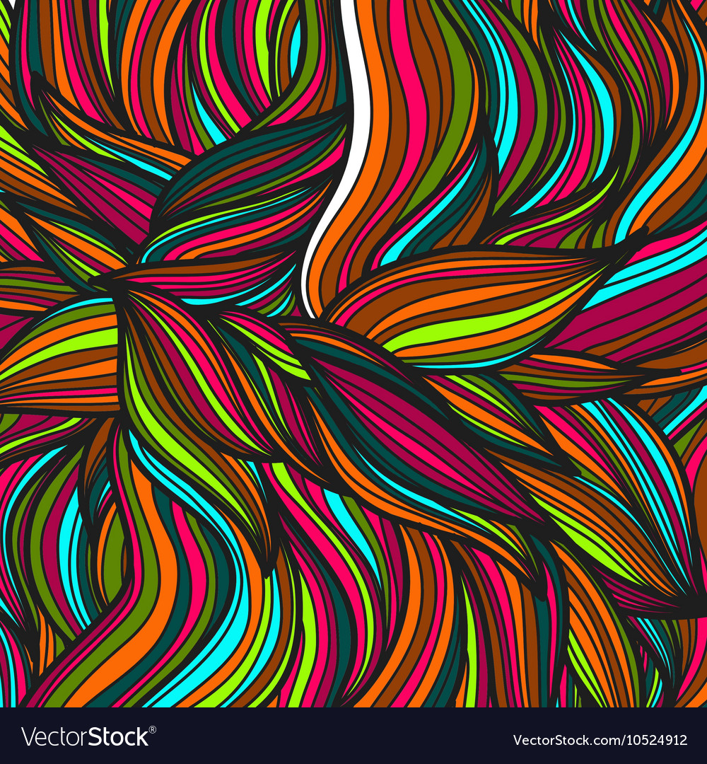 Hand drawn leaves pattern scetch of background