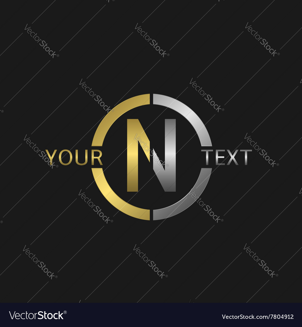 Letter n logo Royalty Free Vector Image - VectorStock