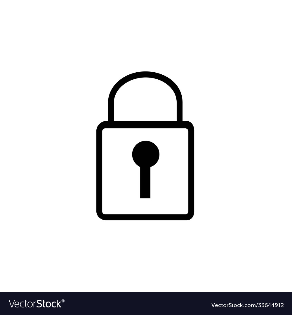 Padlock template design Royalty Free Vector Image