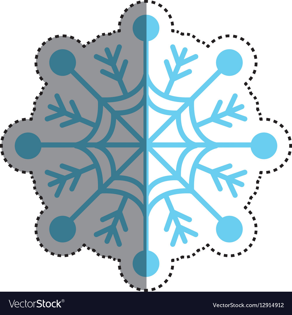 Snowflake winter symbol