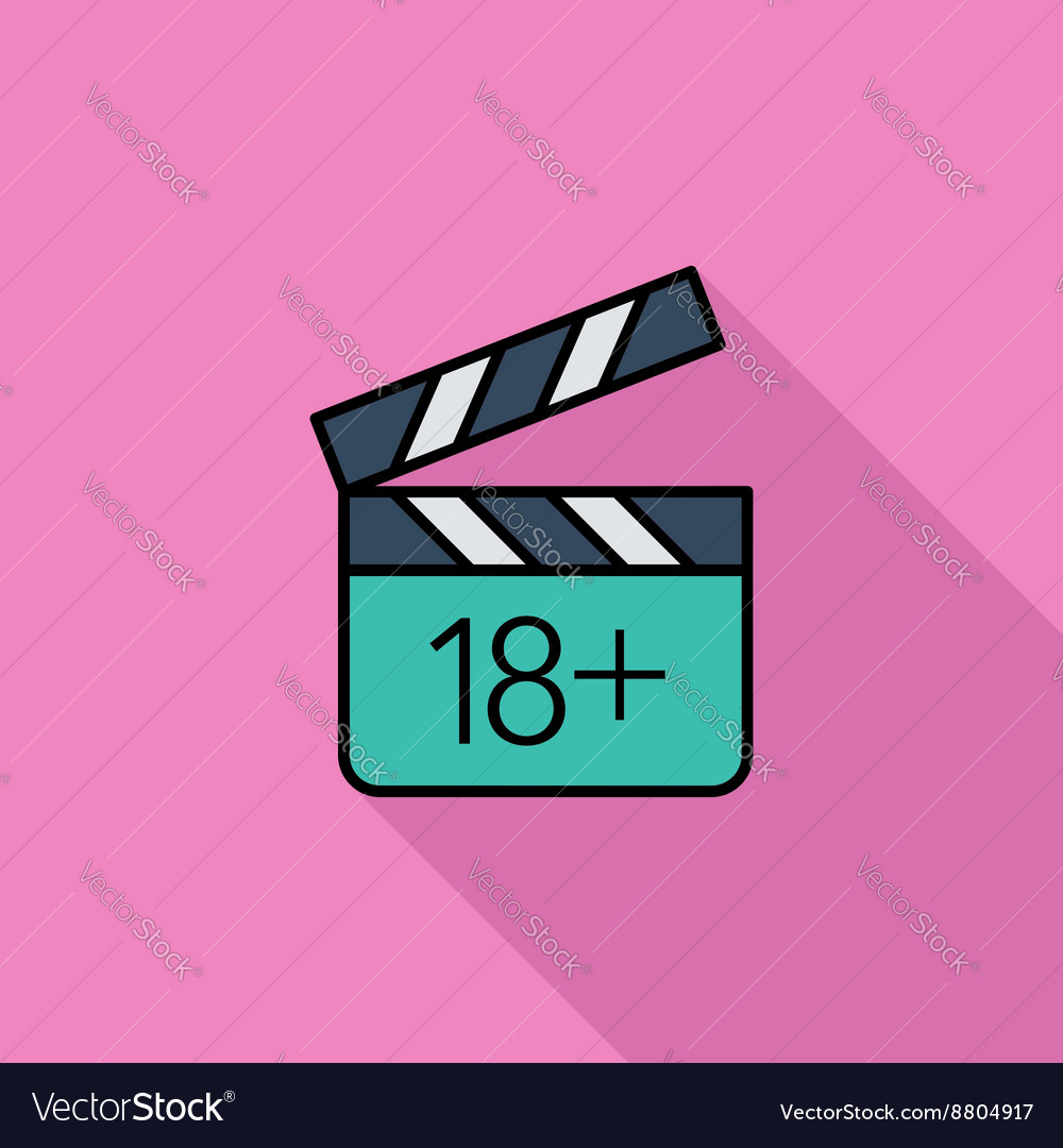 Adult movie clapper Royalty Free Vector Image - VectorStock