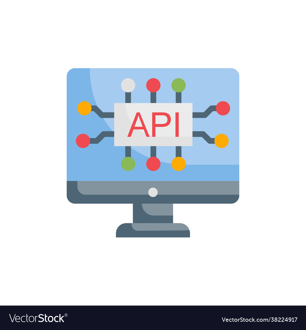 Api interface style vector image Api interface style