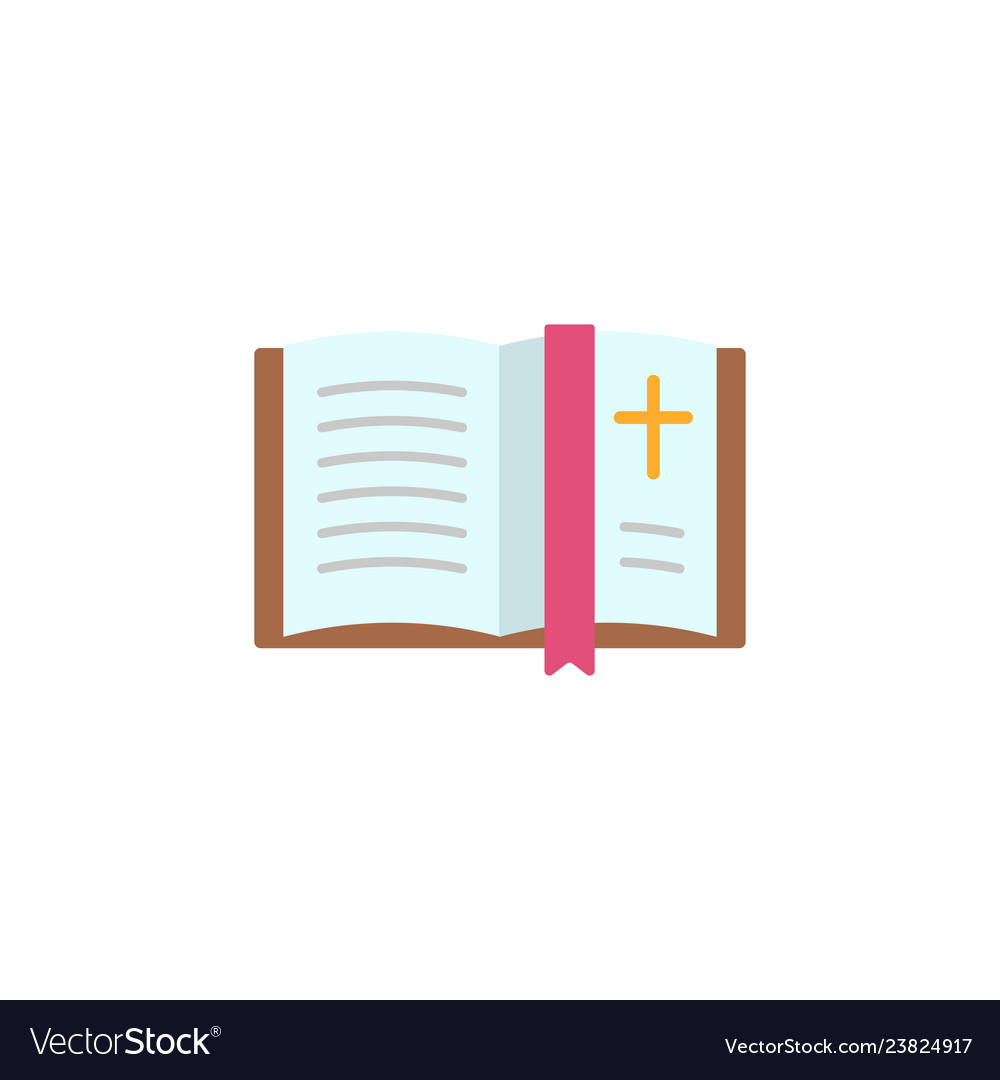 Bible book flat icon