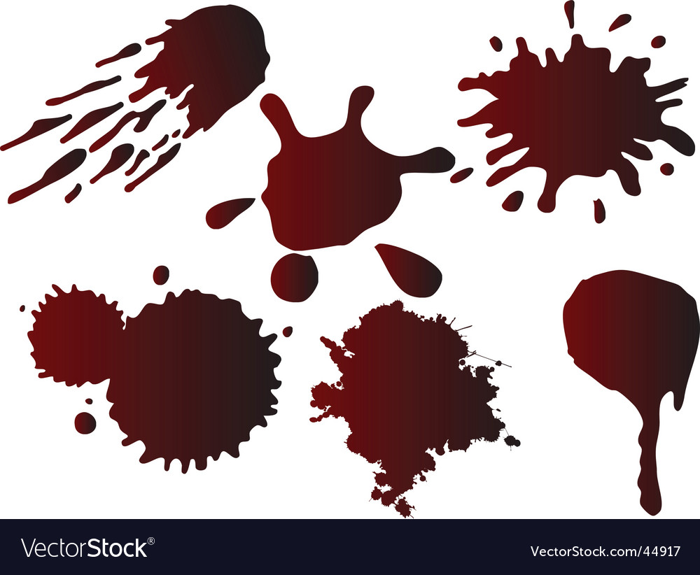 Blood splatter Royalty Free Vector Image - VectorStock