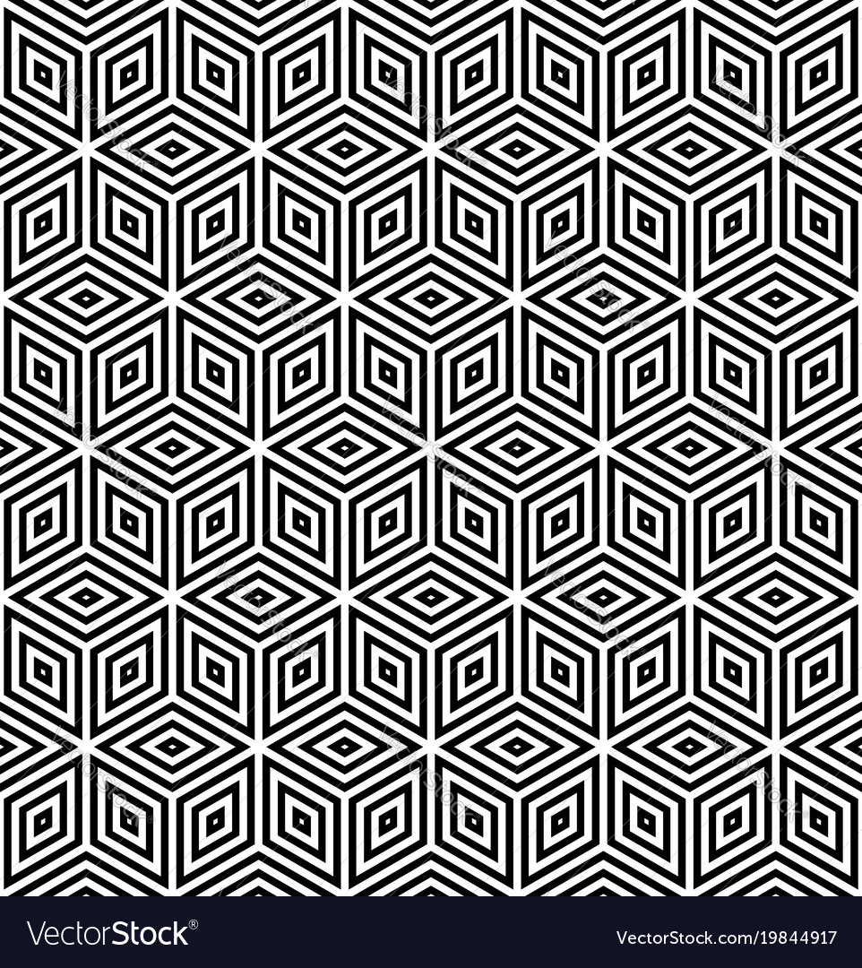 Dynamic Diamond and Hexagon Pattern