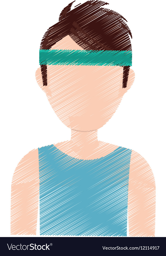 Man with sport headband