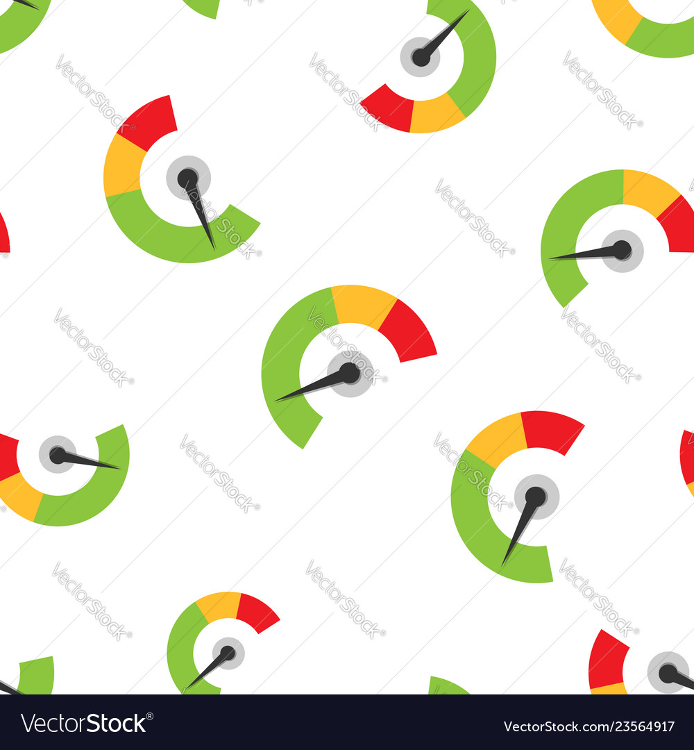 Meter dashboard icon seamless pattern background vector image Meter dashboard icon seamless pattern background
