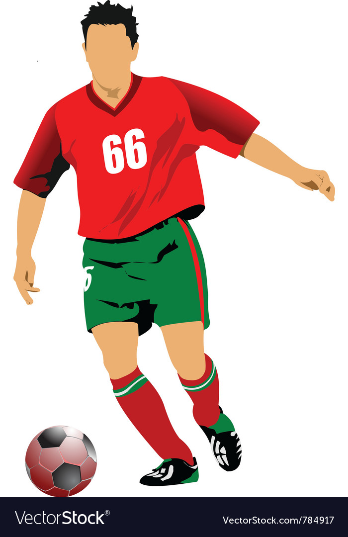 Soccer Player Royalty Free Vector Image - Vectorstock