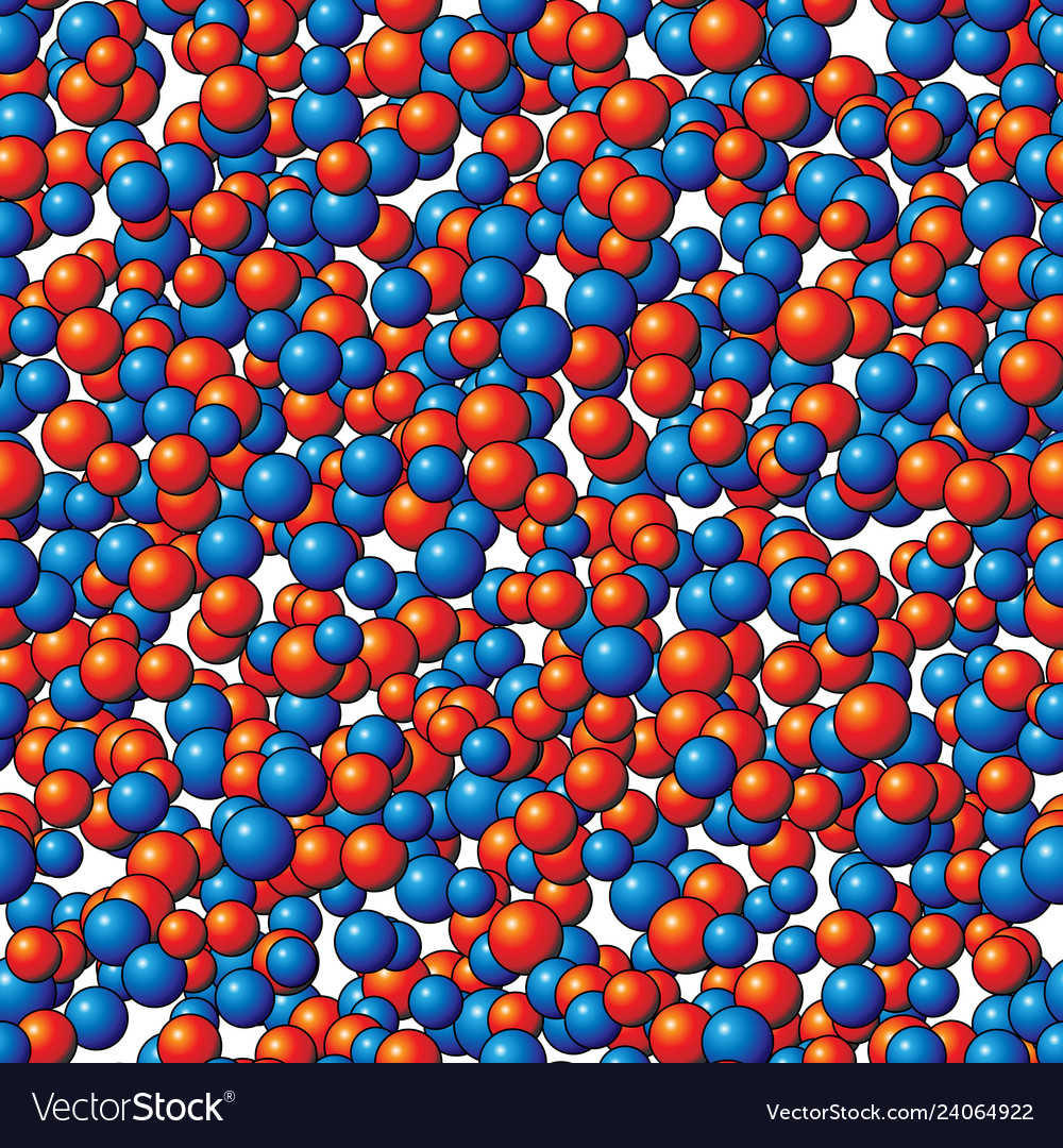 Chaotic Atomic Particle Background