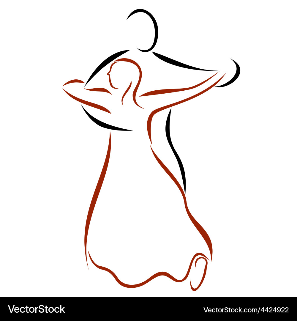 Dancing couple 2 Royalty Free Vector Image - VectorStock