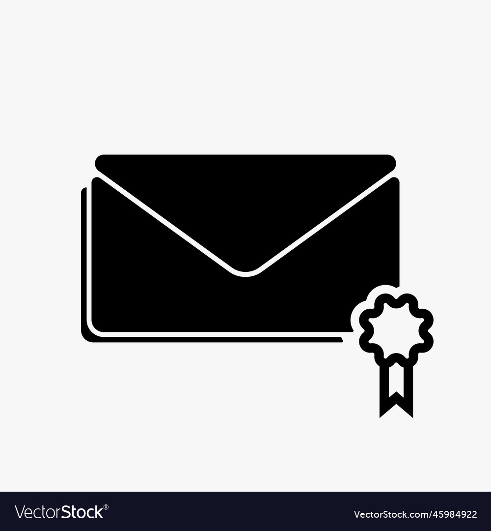 Design Of Message Envelope Icon Outline Royalty Free Vector 6345