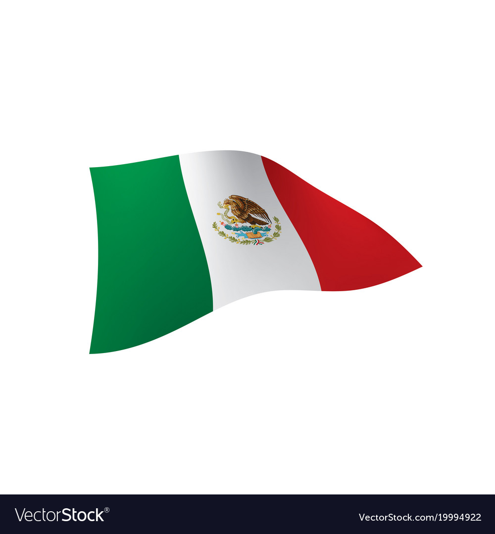 Mexican flag Royalty Free Vector Image - VectorStock