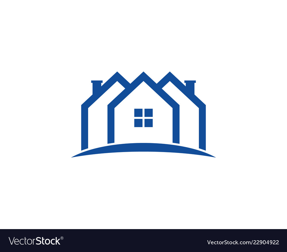 Real estate logo icon design Royalty Free Vector Image