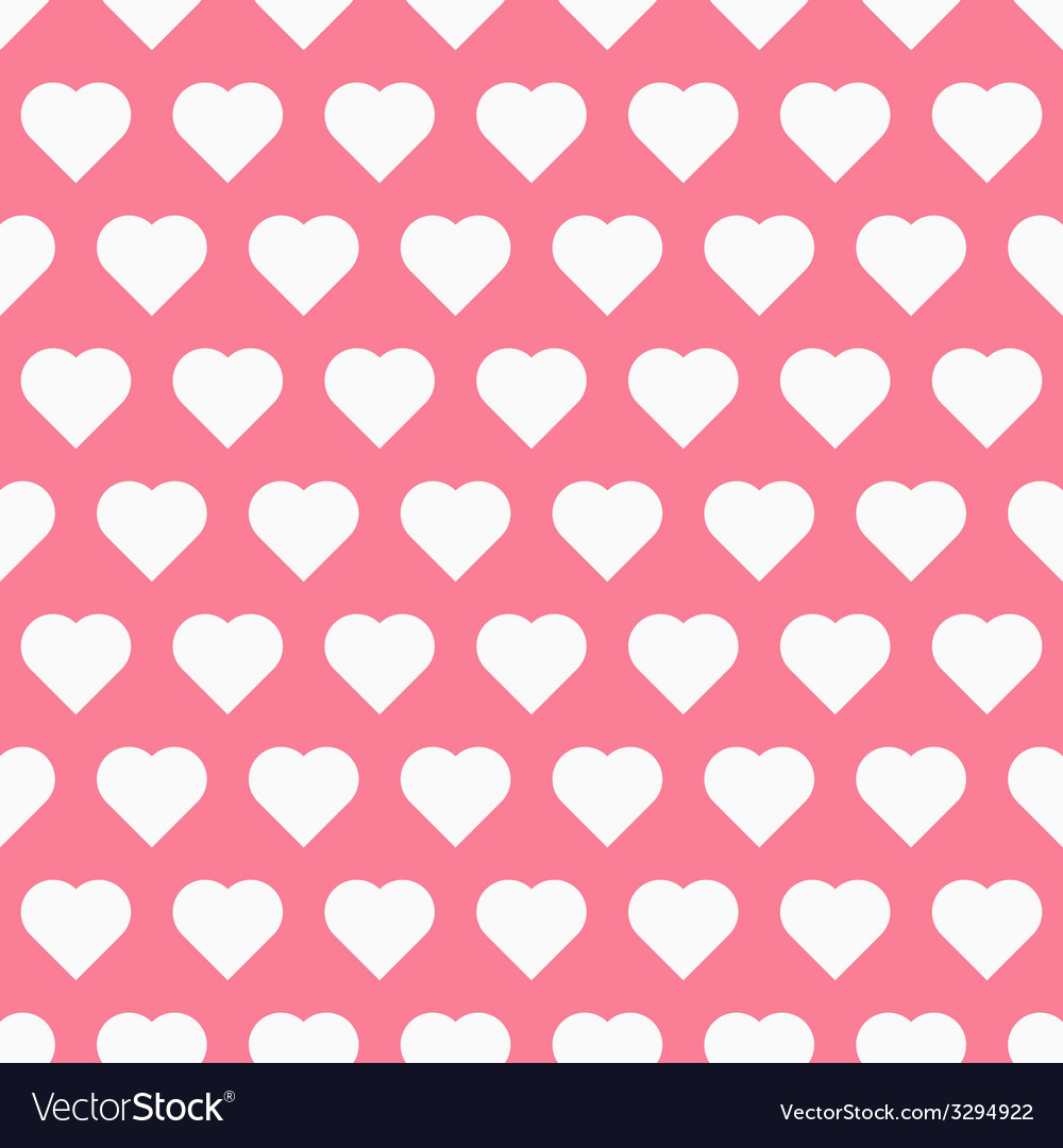 Seamless pattern with hearts