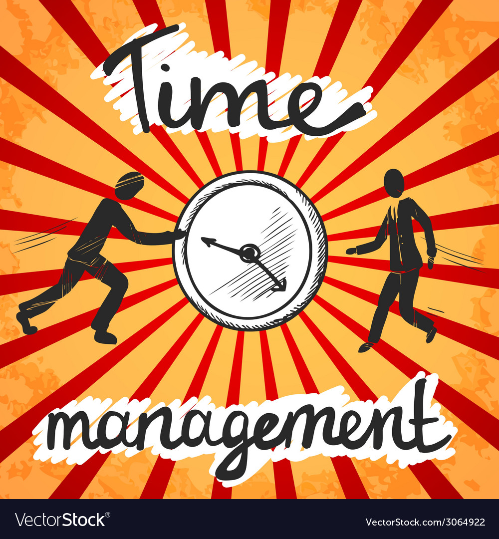 Time management poster sketch