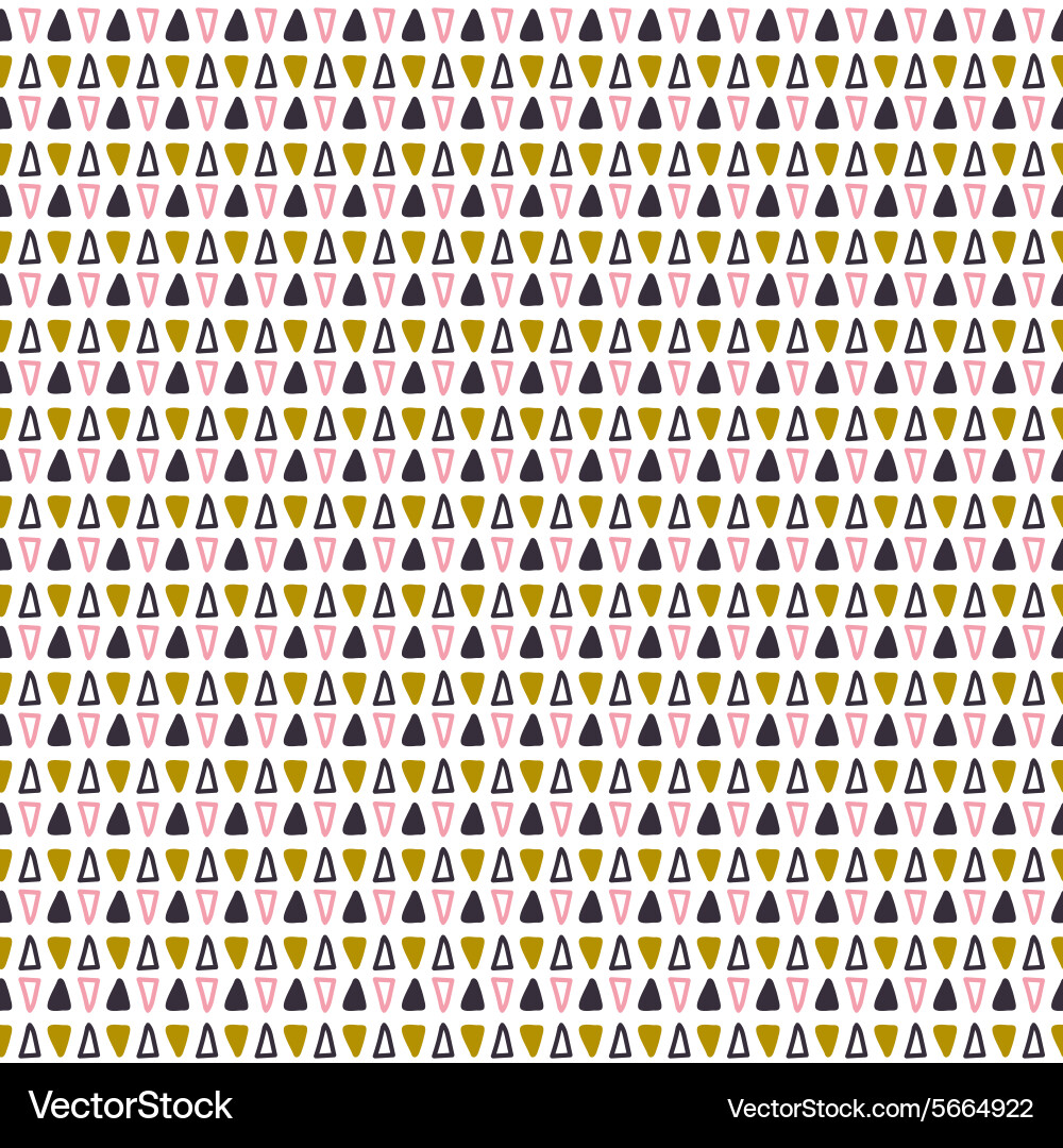 Trendy seamless pattern with triangles ethnic Vector Image