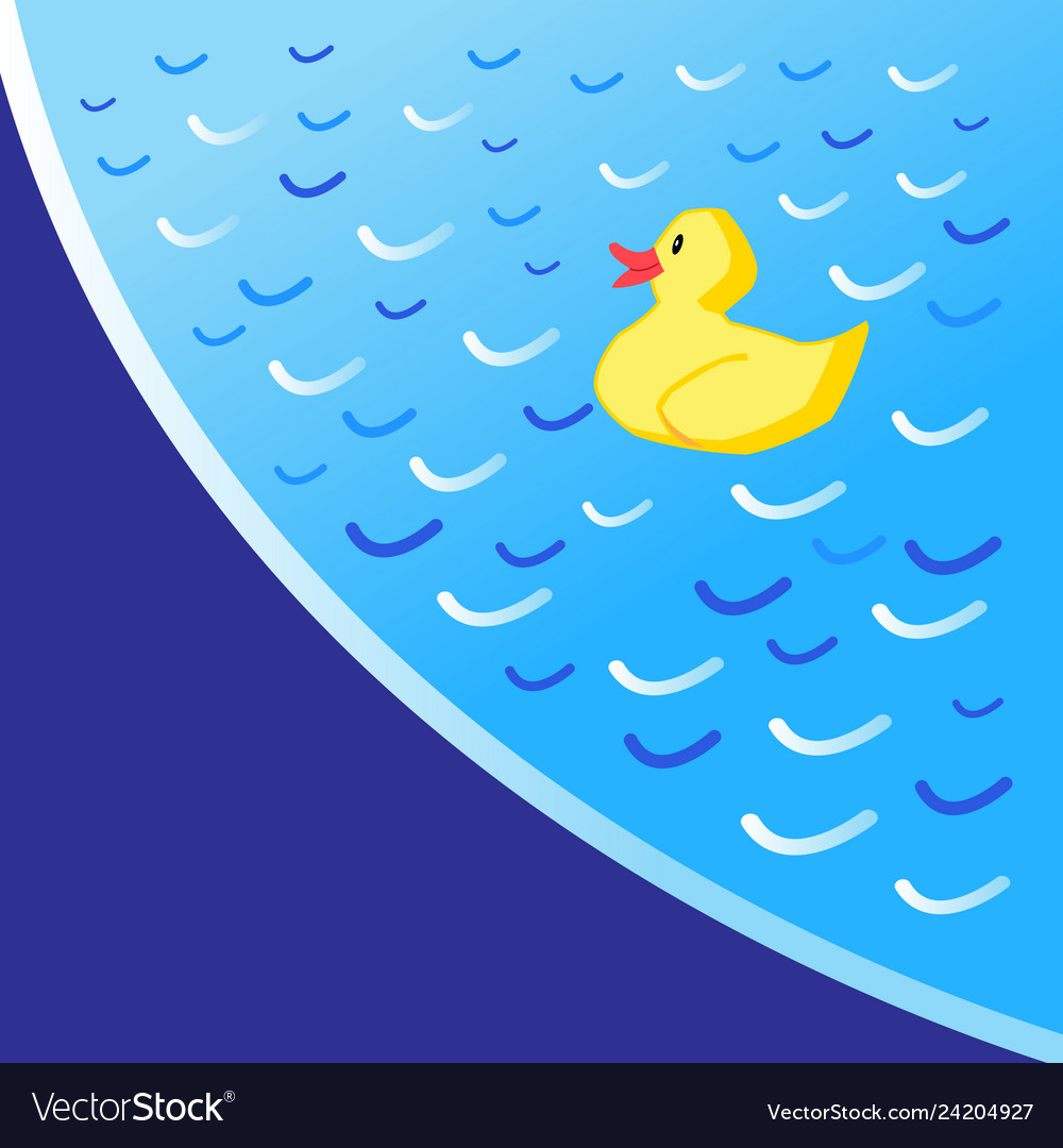 Background pool with a yellow vector image Background pool with a yellow