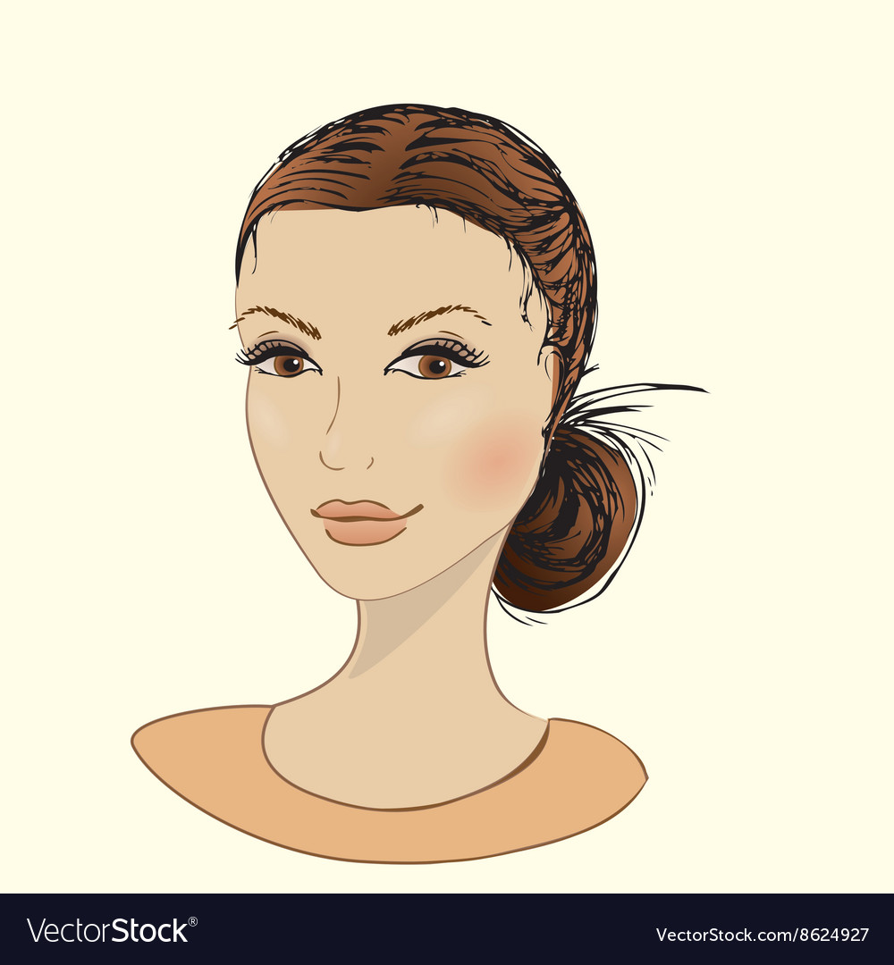 Beautiful female face