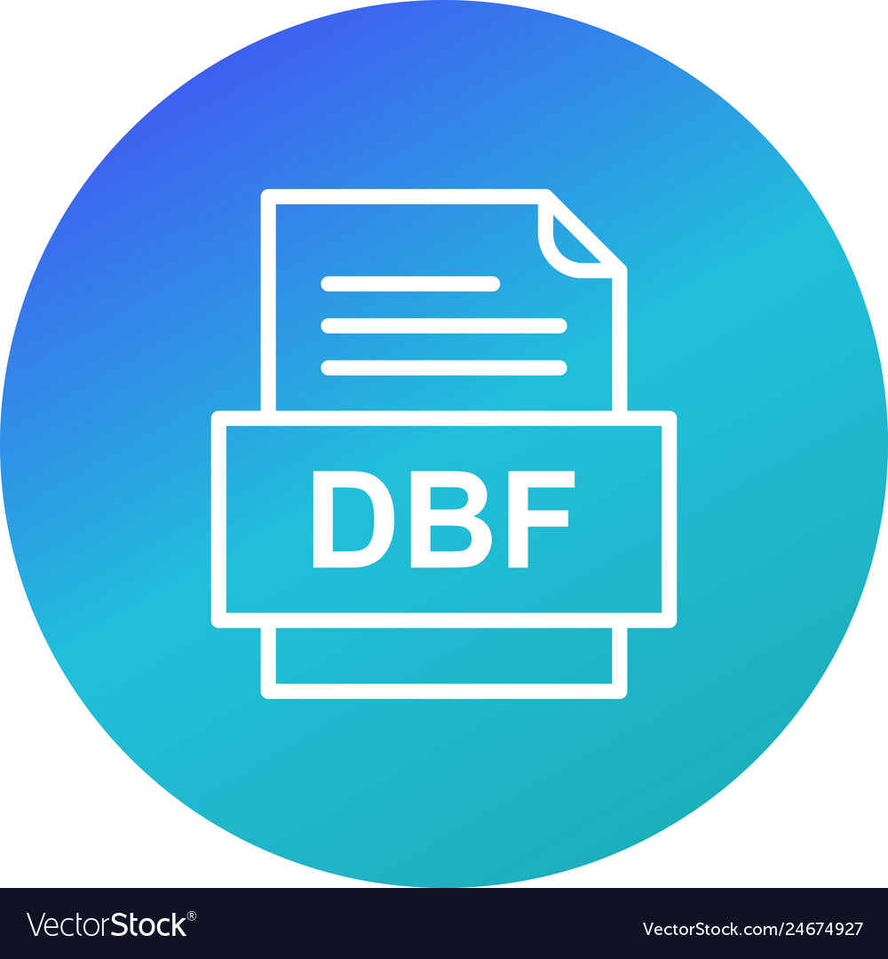 Dbf file document icon