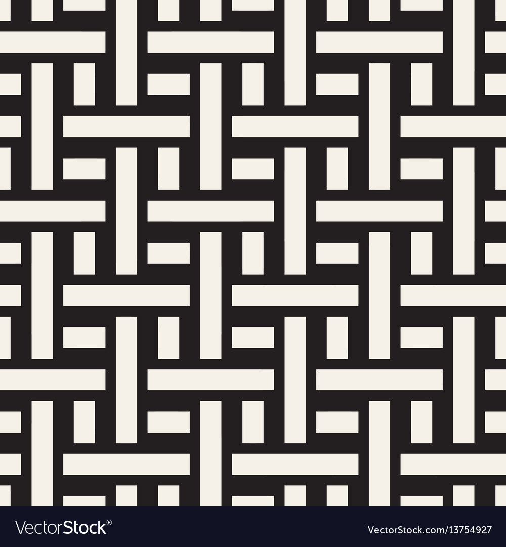 Modern Monochrome Weave Pattern