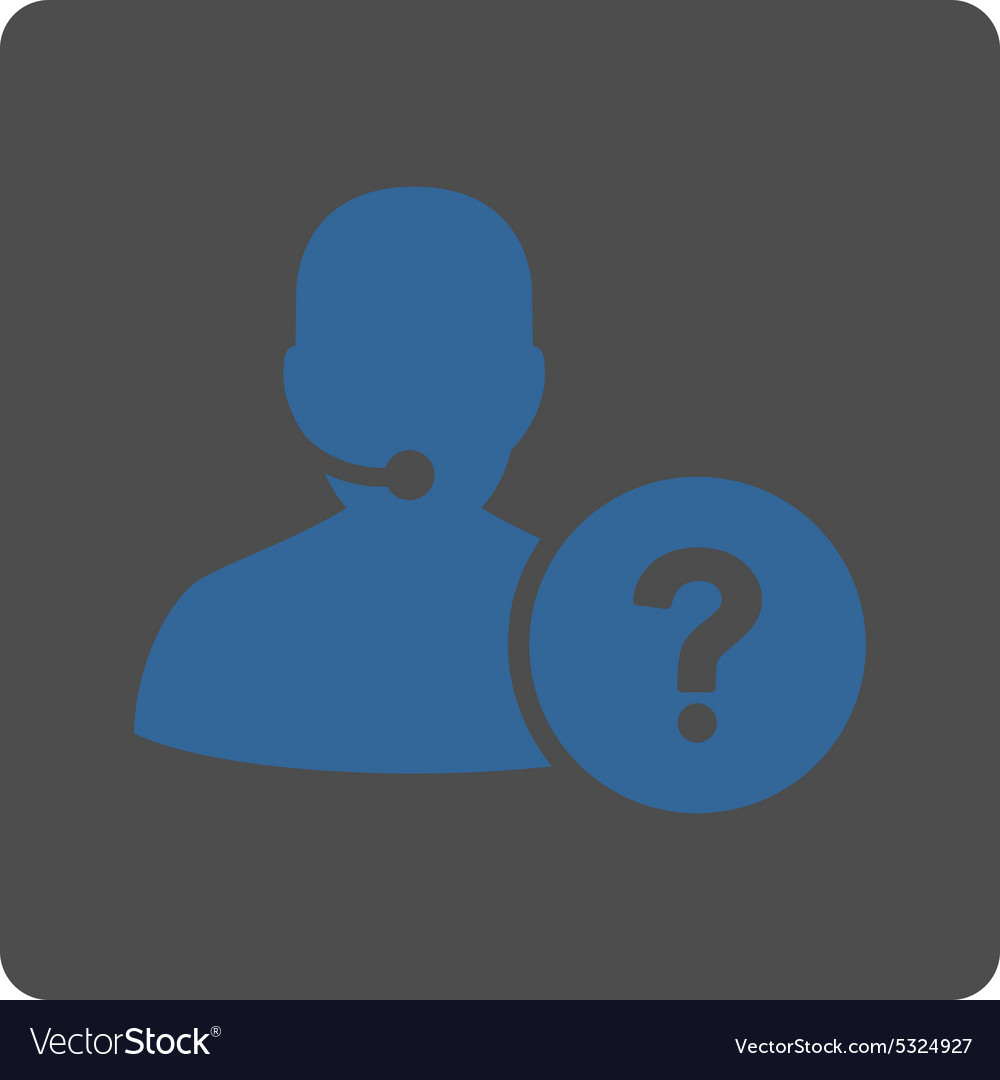 Online support icon from commerce buttons