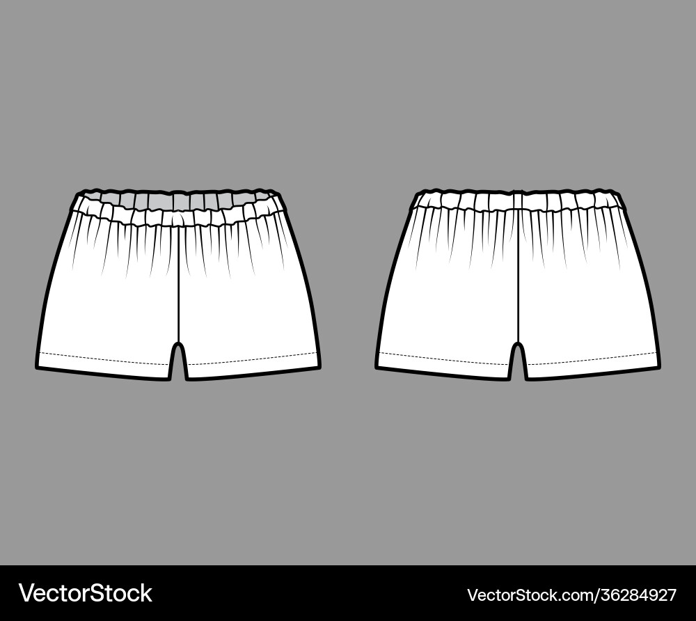 Short tap pants technical fashion Royalty Free Vector Image