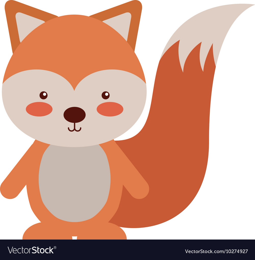 Woodland chipmunk animal character cute icon Vector Image