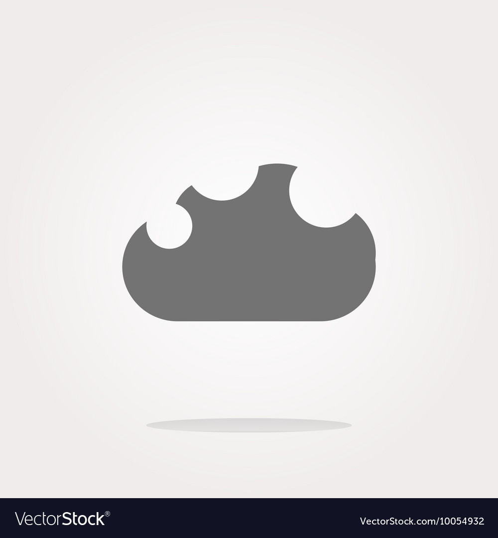Abstract cloud icon upload button load symbol
