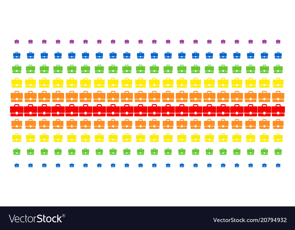 Case shape halftone spectral array