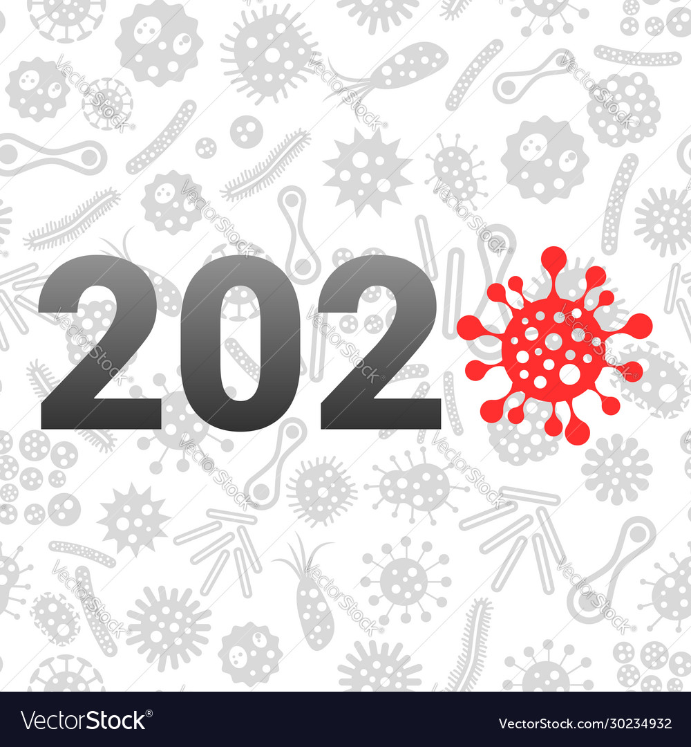 Coronavirus 2020 year concept Royalty Free Vector Image