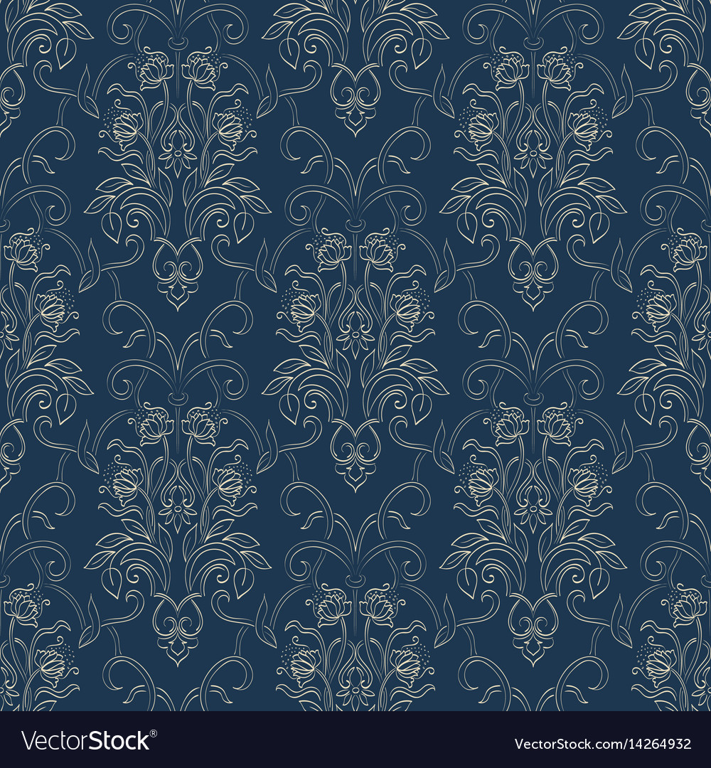 Damask seamless pattern background classical