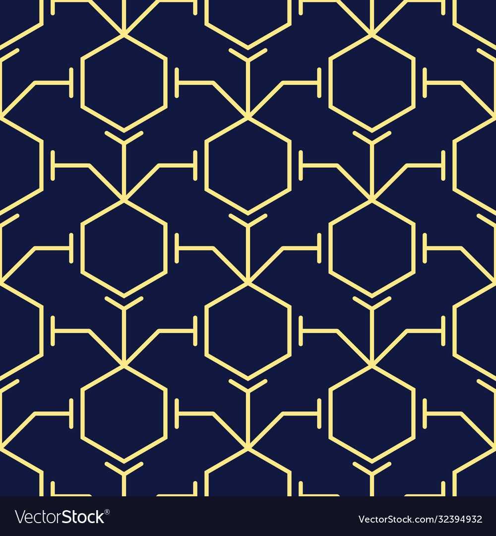 Design geometry pattern with futuristic gold Vector Image