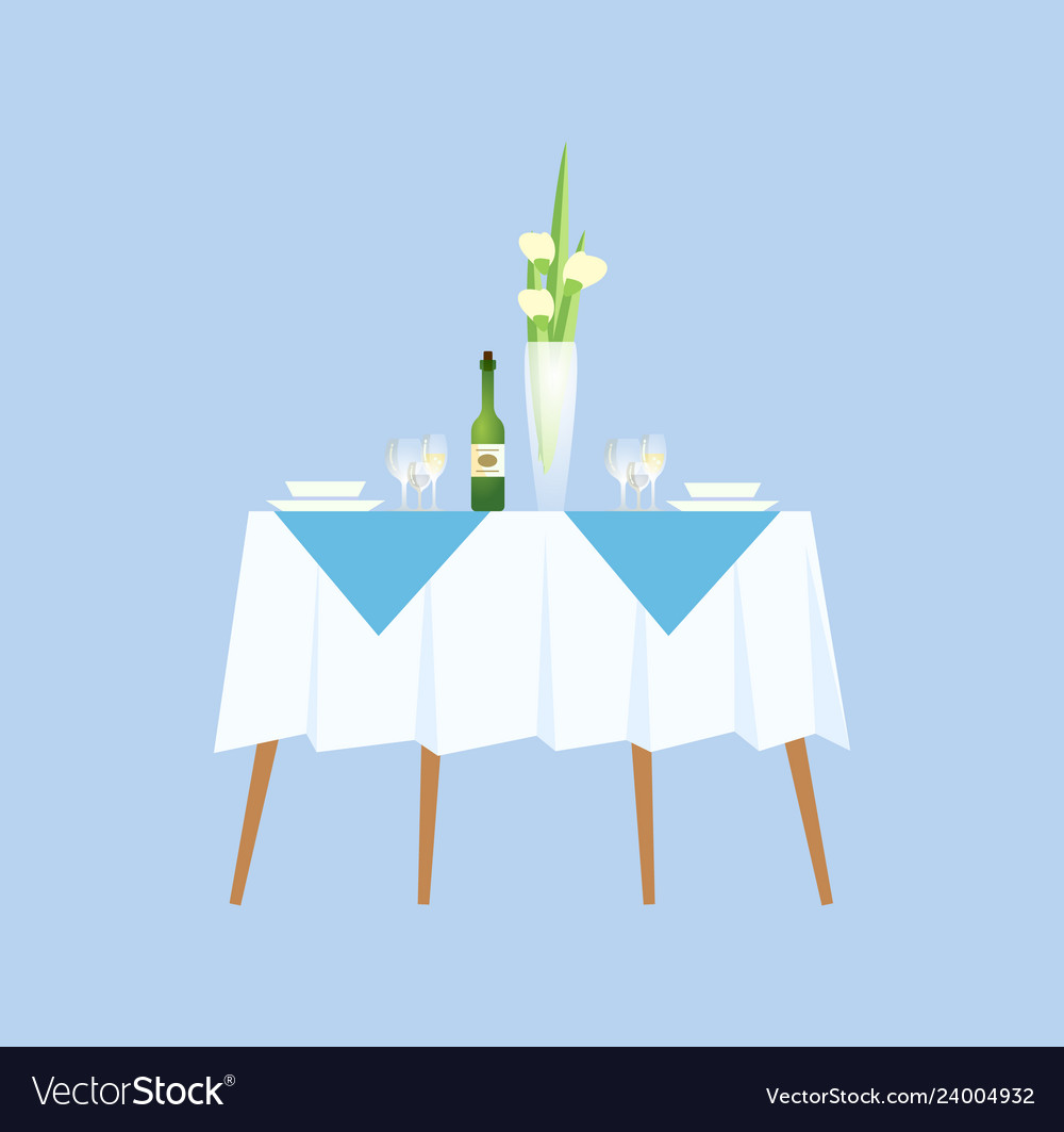Elegante romantische Tischeinstellung