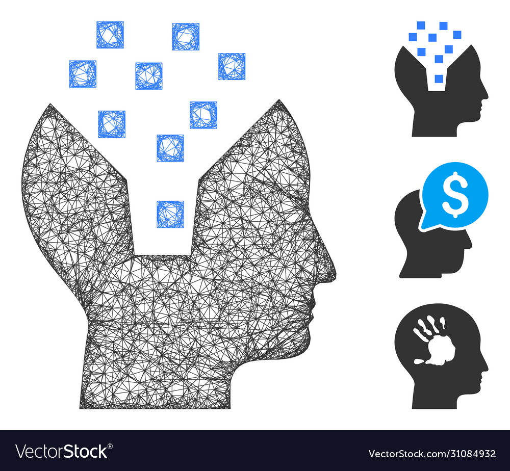 Human memory polygonal web mesh