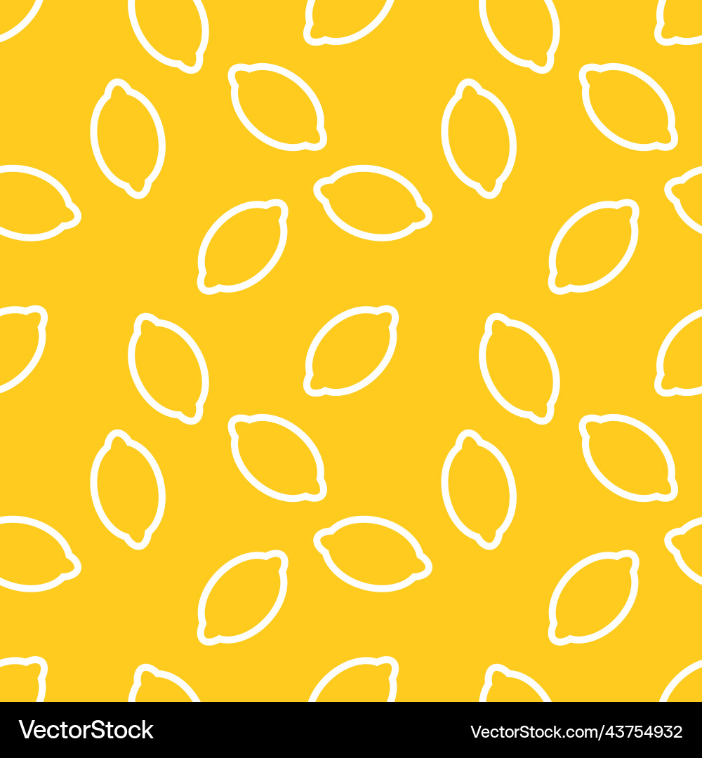 Lemon pattern print yellow pattern Royalty Free Vector Image