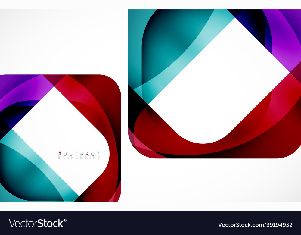 Minimal background abstract square shape vector image Minimal background abstract square shape