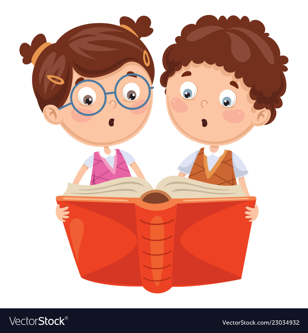 Of school children Royalty Free Vector Image - VectorStock