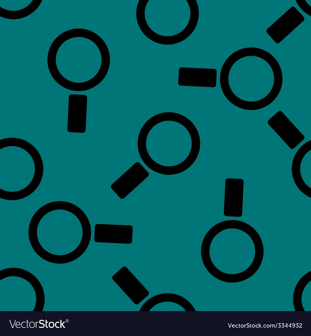 Search magnifier web icon flat design seamless Vector Image