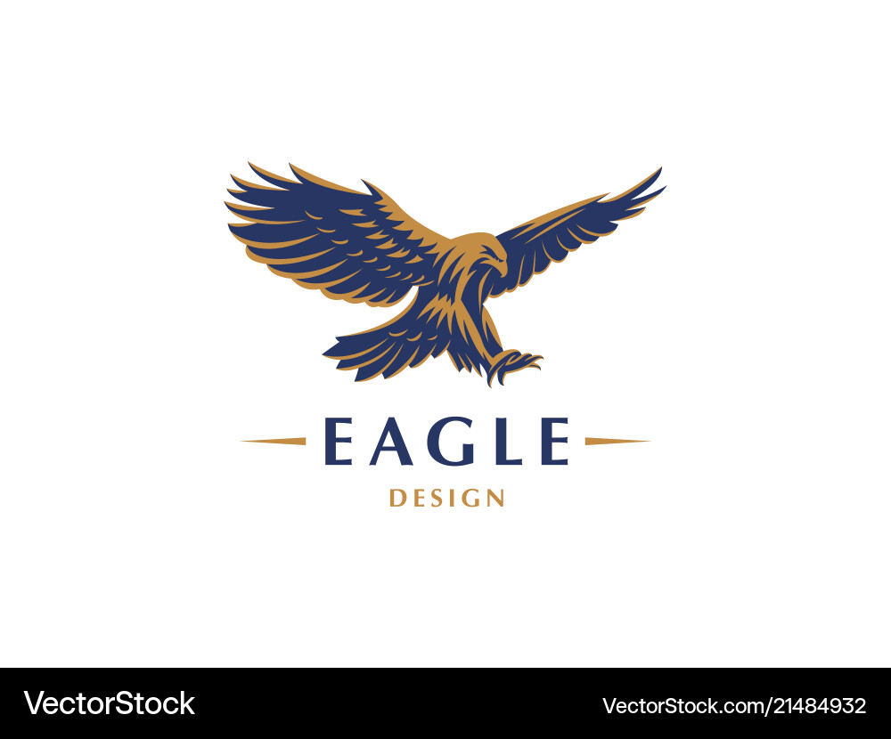 The flying eagle Royalty Free Vector Image - VectorStock