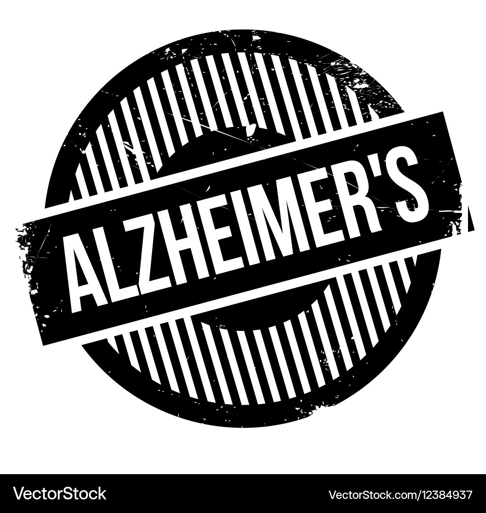Alzheimer rubber stamp Royalty Free Vector Image