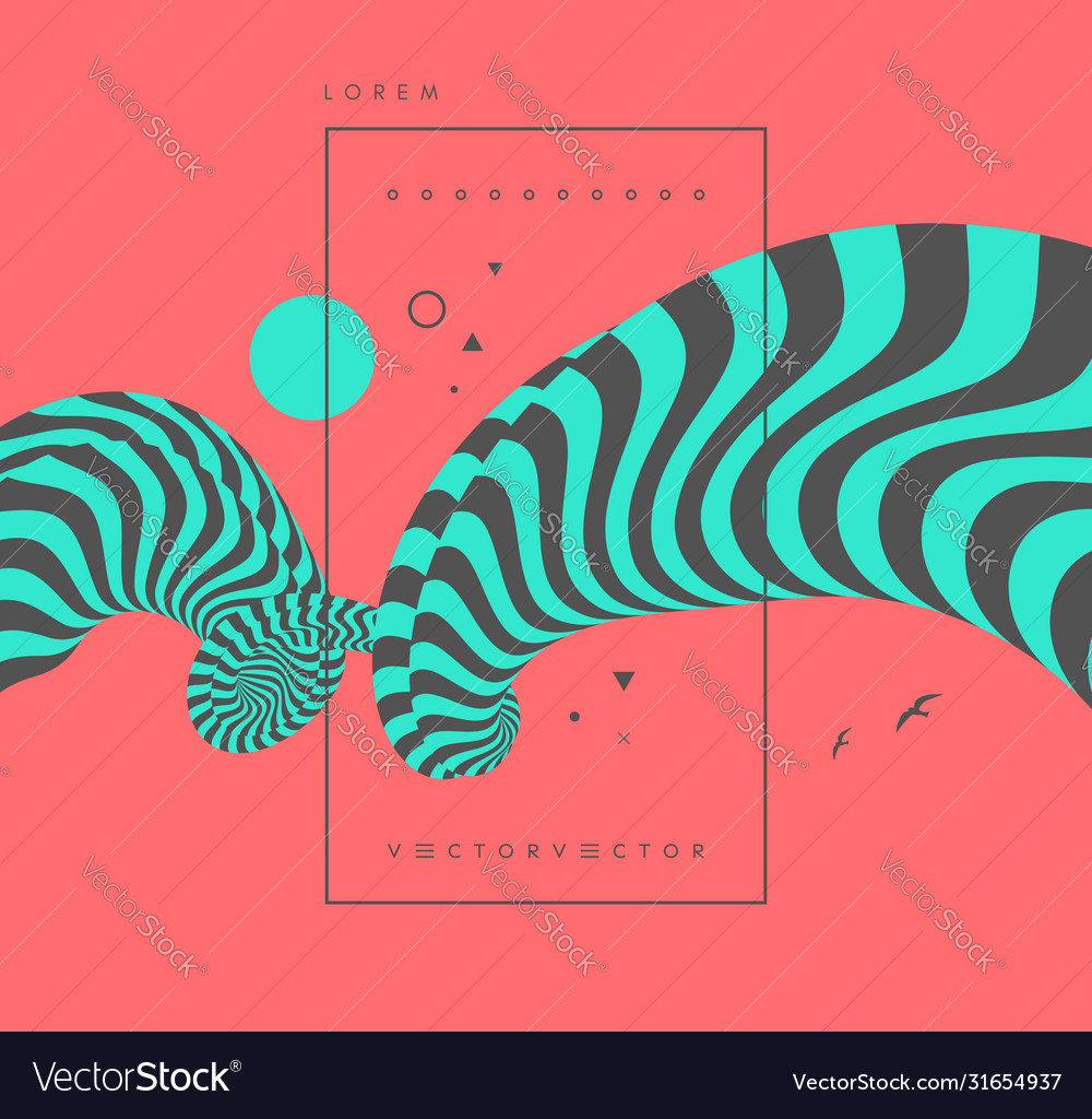 Background with optical pattern can be used vector image Background with optical pattern can be used