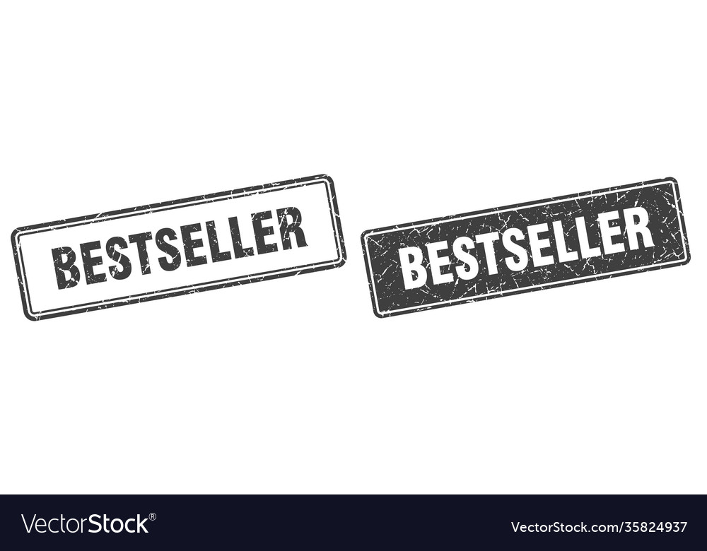 Bestseller stamp set square grunge sign