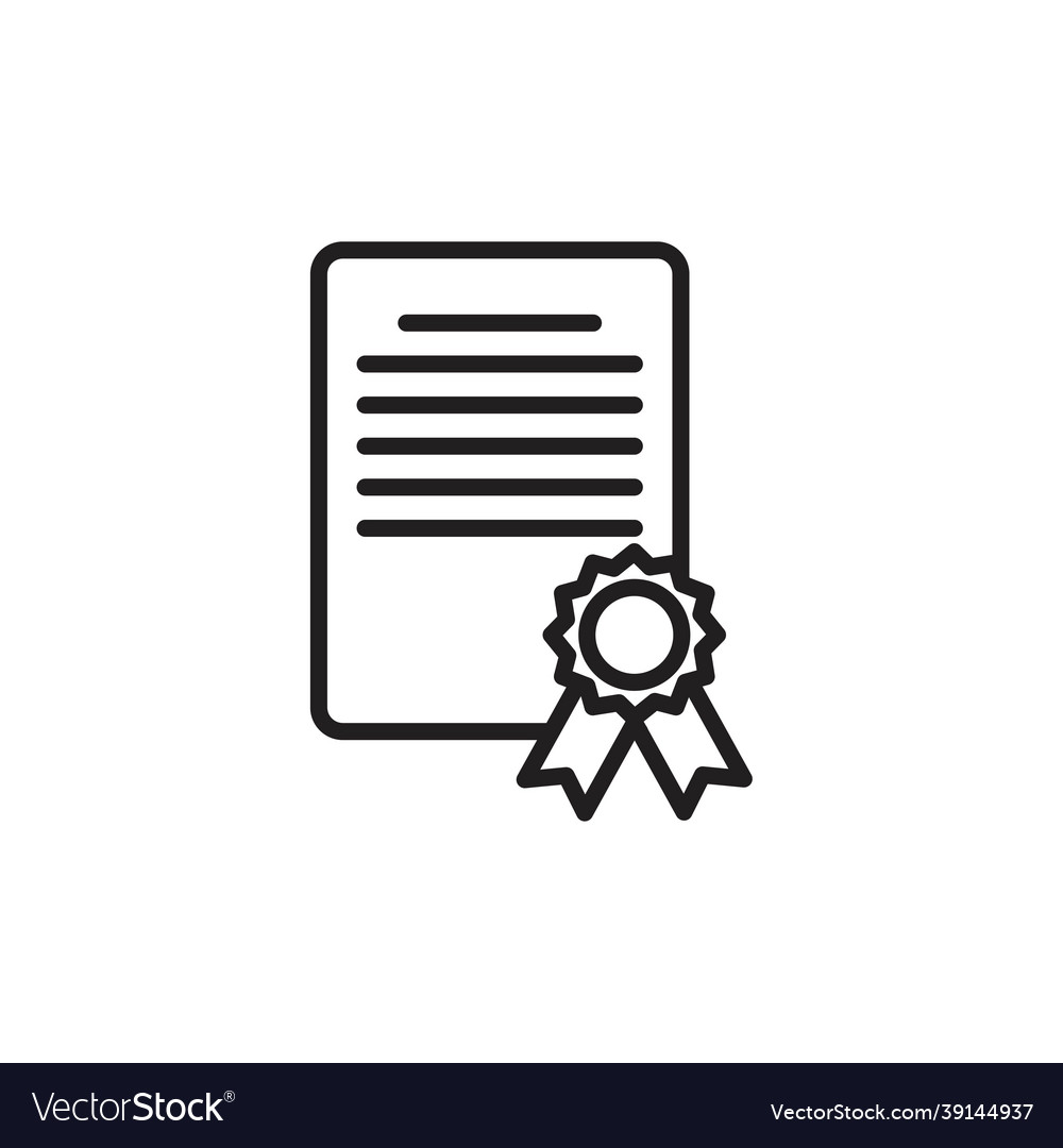 Diploma icon template black color editable Vector Image