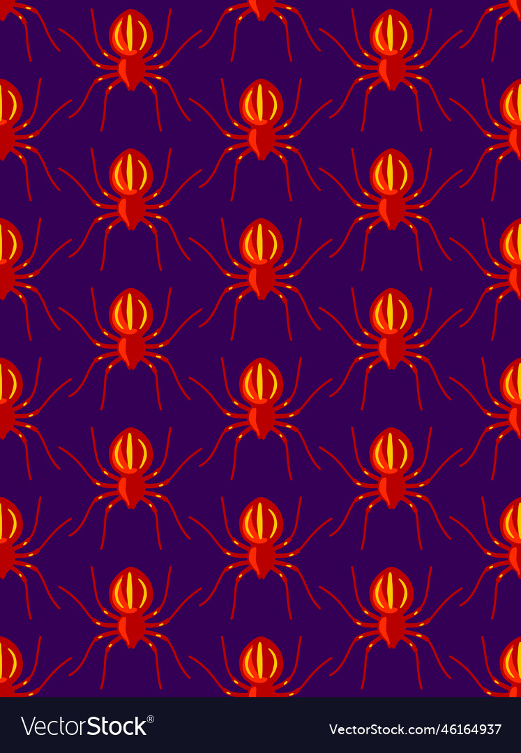 Horror spiders seamless wallpaper