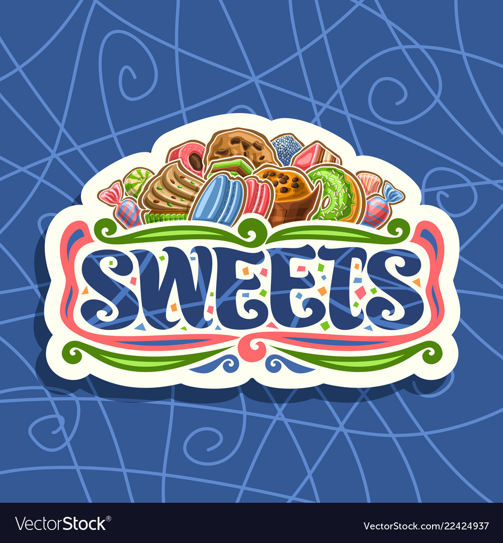 Logo For Sweets Royalty Free Vector Image VectorStock   Logo For Sweets Vector 22424937 