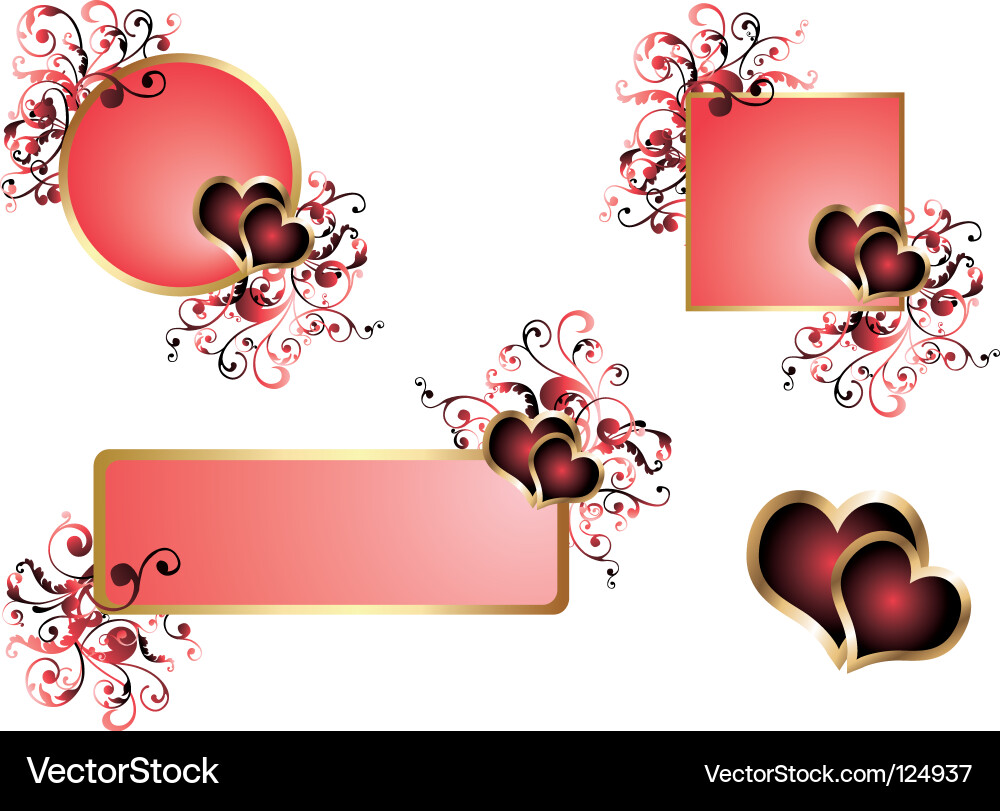 Love Banner Royalty Free Vector Image Vectorstock