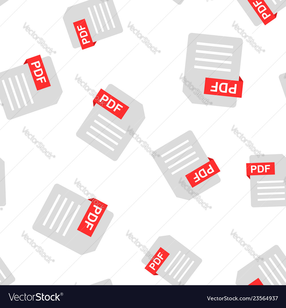 Pdf document note icon seamless pattern