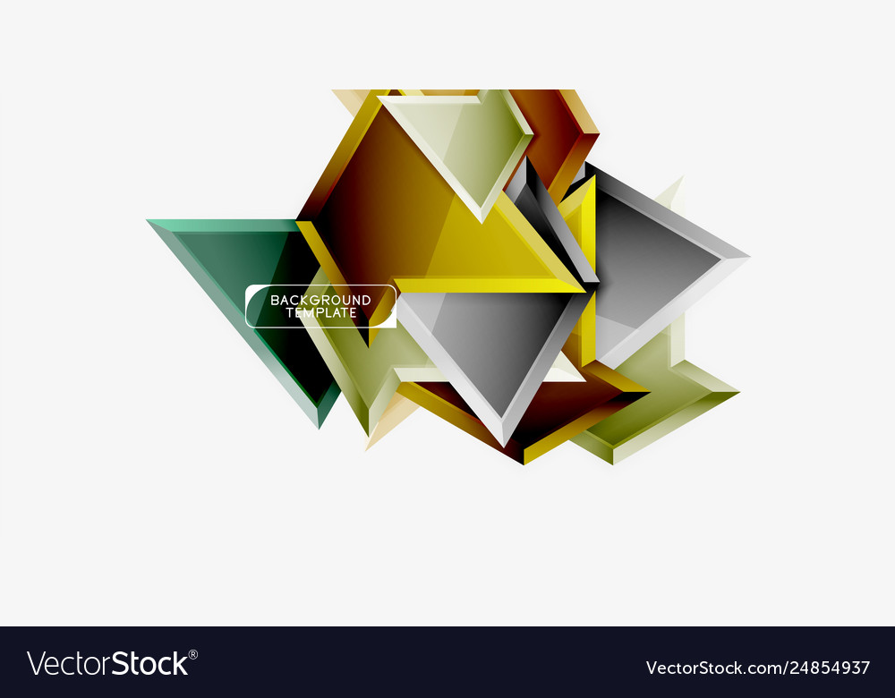 Triangular low poly background design Royalty Free Vector