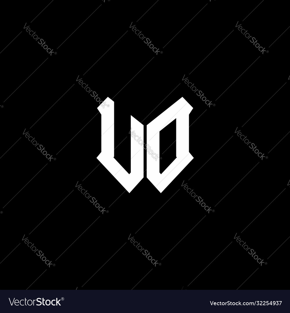 Ud logo monogram with shield shape design template