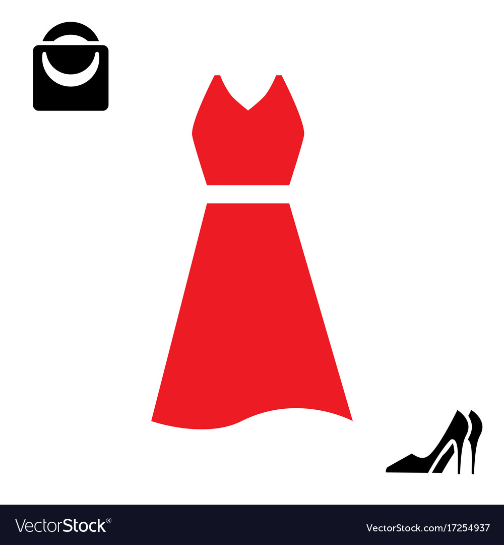 Woman dress icon